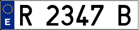 Trailer License Plate